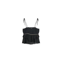 Bershka Top črna