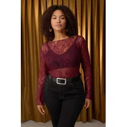 Trendyol Curve Ženska bluza Tbbaw26Af00031, Bordo