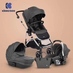 KikkaBoo kolica Thea 3in1 set sa autosedištem i tvrdom korpom dark grey (KKB21110)