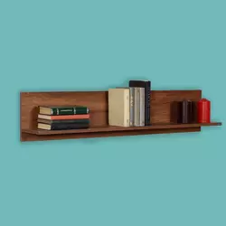 Hanah Home Zidna polica Raf-11-Oo-1, 120x25x20 cm, Braon