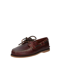 Timberland za moške. TB0250772141 Rjavi klasični čevlji za čoln (39.5 W), Usnje, Rjava, Ravna stran, Priložnostno