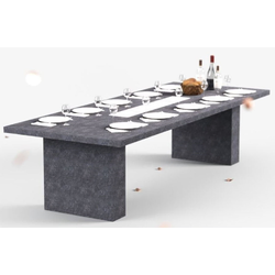 Casa Padrino luxury dining table with bioethanol fireplace 300 x 115 x H. 75 cm - Different Colors - Dining room table - Garden table - Dining room furniture - Garden furniture - Luxury furniture