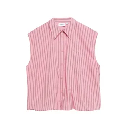 COMMA Bluza rjava/staro roza