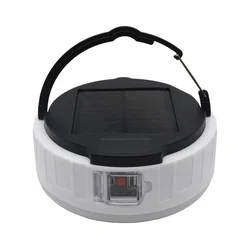 LED solarna lampa sa funkcijom powerbanke LED/2W/2V 6500K IPX4 2400 mAh crna
