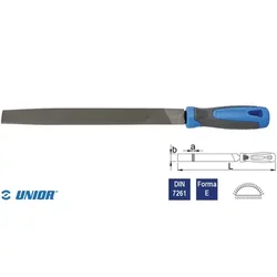 Turpija za metal poluokrugla 200mm fina 761HS UNIOR