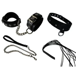 Štiridelni BDSM komplet - Leder 0002