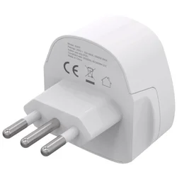 Travel adapter A-AC-ITMINTF Gembird IT suko 10A