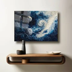 Wallity Dekorativna slika na kaljenom staklu, 50x70cm, Šarena