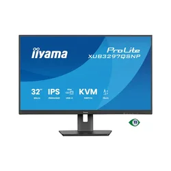 Iiyama Monitor XUB3297QSNP-B1, 31.5, IPS, 2560x1440px, 100Hz, 1ms, HDMI, DP, 4xUSB