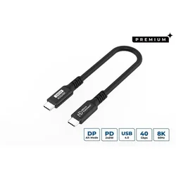 MicroConnect USB4CC015-240W USB kabel USB4 Gen 3x2 0,15 m USB C črne barve