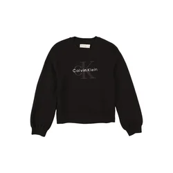 Calvin Klein Jeans Pulover temno siva / črna / bela