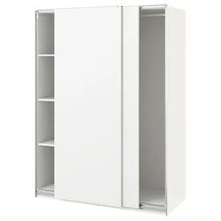 PAX/HASVIK Garderobna omara, bela/bela, 150x66x201 cm