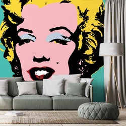 Samolepilna tapeta ikonična Marilyn Monroe v pop art dizajnu - 147x99