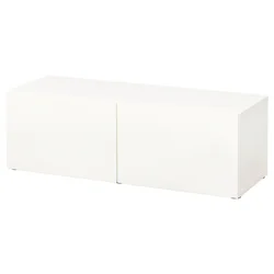BESTA Spojene police i vrata, bela/Lappviken bela, 120x42x38 cm
