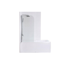 Linni Classic Paravan za kadu, 70x140cm, Providno staklo 4mm, Srebrni profil