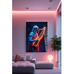 Zidna slika Hhlneon0025, 60x90 cm