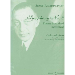 RACHMANINOF:SYMPHONY NO.2 THEME FROM THIRD MOVEMENT CELLO AND PIANO