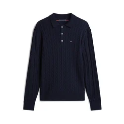 TOMMY HILFIGER Pulover temno modra
