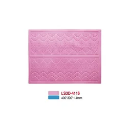 Hani international Kalup za jestivu čipku, Silikonski, 400x300x2mm, Roze