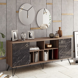 Hanah Home Konzolni sto Lorenz Ayna, 180x78.6x44.8 cm, Orah