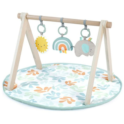 Kids II Bright Starts podloga za igru Play Zone - Sun Valley sa drvenim elementima 0-9M SKU13122