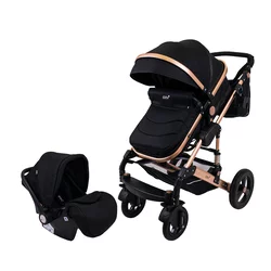 JUNGLE Kolica za bebe Oxy Duo crna