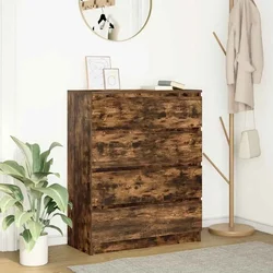 Komoda boja dimljenog hrasta 80x35x99 cm konstruirano drvo