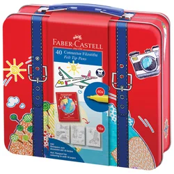 FLOMASTER ŠKOLSKI  40BOJA U METALNOJ KUTIJI CONNECTOR KOFER FABER CASTELL 155535