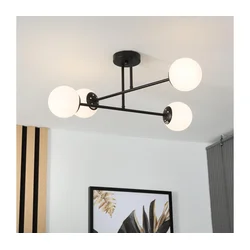 Brilagi - Plafonski luster MALIVA 4xE14/15W/230V crna/bela