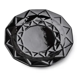 Mondex Adel Black Jedilni Krožnik 24 Cm, (21564940)
