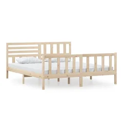Vidaxl Posteljni okvir 180x200 cm trden les