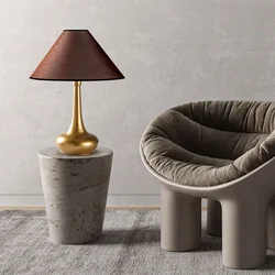 Opviq Stona lampa Luna-15258, 50x50x63 cm, IP20, Braon-zlatne boje