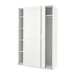 PAX / GRIMO Garderober, bela/bela, 150x66x236 cm