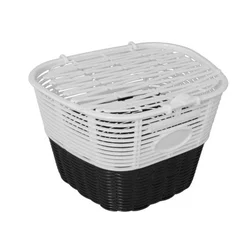 Korpa prednja plastična 144 (sa poklopcem) crna/bela ( 090062 )