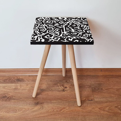 Hanah Home Klub sto Shp377, 35x42x35 cm, Crni