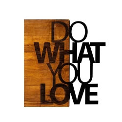 WALLXPERT Dekorativni drveni zidni dodatak Do What You Love