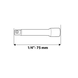 shumee 1/4 podaljšek, 75 mm