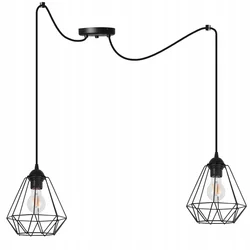 GH VISEČA STOPLOŠNA SVETILKA LESTENC SPIDER loft E27 LED