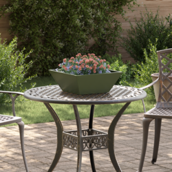 Vrtna saksija 5 pcs Maslinasto zelena 40 x 40 x 15 cm