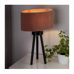 Duolla - Stona lampa OVAL 1xE27/15W/230V, prečnik 30 cm, ružičasta