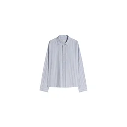 Bershka Srajca mornarska/svetlo modra/temno rjava
