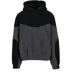 Urban Classics Pulover Weavy temno siva/črna