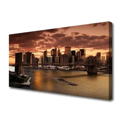 tulup.si Slika na platnu Mesto brooklyn bridge 100x50 cm