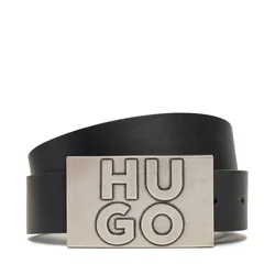 Moški pas HUGO 50537037 Črna