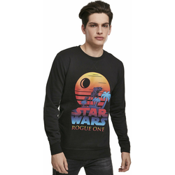 Star Wars Rogue One Logo Sunset Crewneck Black S