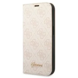 Maska na preklop Guess PC/TPU 4G Metal Camera Outline Book za iPhone 14 Pro Pink