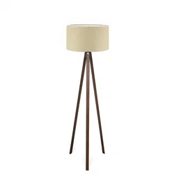 OPVIQ AYD 2935 Podna lampa, Drvena, E27, Krem
