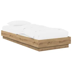 Vidaxl Tlorisna postelja Artisan hrast 80 x 200 cm Inženirski les