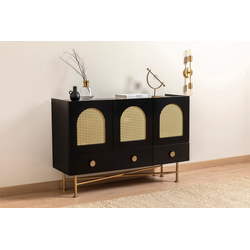Hanah Home Komoda Cliff 63 123x63x38cm Crna