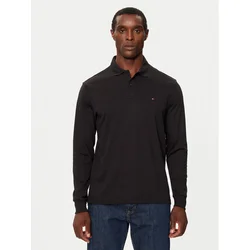 Tommy Hilfiger Polo majica MW0MW37317 Črna Regular Fit